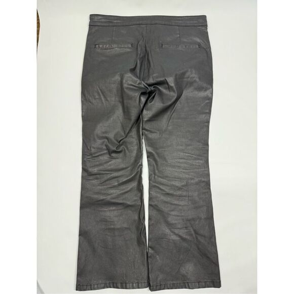B32 - Massimo Dutti Morocco Black Sheen Pant Size 10 - Picture 8 of 9